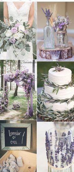 lavender and greenery wedding color scheme