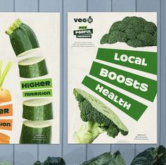 broccoli, carrots and cauliflower are featured in this advertisement