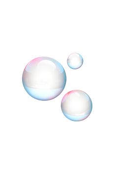 two soap bubbles floating on top of each other