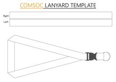 a diagram showing how to use the comsoc lanyard template for lighting fixtures