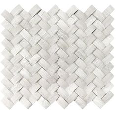 white marble mosaic tile with an interesting design