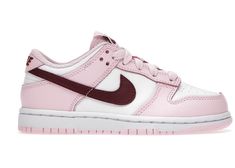 Buy and sell authentic Nike shoes on StockX including the Nike Dunk Low Pink Red White (PS) and thousands of other sneakers with price data and release dates. Nike Rosa, Nike Dunk Lows, Pretty Shoes Sneakers, Cute Nike Shoes, Cute Sneakers, Nike Dunk High, Hype Shoes, Cute Nikes, Girly Shoes