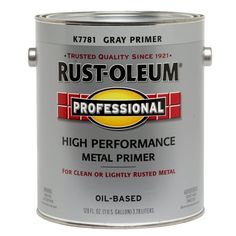 a can of rust - oleum professional high performance metal primer