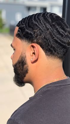 Wave Haircut, Black Hair Fade, Temp Fade Haircut, Fade Haircut Curly Hair