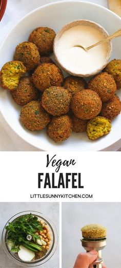 vegan falafe is an easy and healthy appetizer