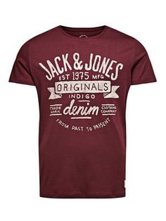 PRINTED T-SHIRT, Fig Jack And Jones, Tshirt Printing Design, Mens Jogger Pants, Distressed Tee, Tee Shirt Designs, T Shirt Fashion, New T, Shirt Fashion