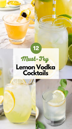 Lemon Vodka Cocktails Yellow Vodka Drinks, Lemon Vodka Spritzer, Lemon Vodka Drinks Easy, Lemon Cocktails Vodka, Yellow Themed Alcoholic Drinks, Lemonade And Vodka Drinks, Cocktails With Lemon Vodka, Lemon Crush Cocktail Recipe, Citron Vodka Cocktails