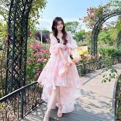 Great shopping ideas for Women Princess Floral Sweet Dress Party Puff Sleeve Fairy Dress Long Beach Dress, Fashion Women's Dresses Princess Dress Ball Gowns, Organza Outfit, Ancient Fashion, Designer Summer Dresses, Beach Party Dress, Famous Dress, Gorgeous Prom Dresses, Douyin Makeup, Designer Midi Dresses