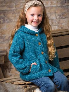 ANNIE'S SIGNATURE DESIGNS: Cadet Cardi Knit Pattern is a top seller! Order and start stitching today. Annie's Crochet, Kids Knitting Patterns, Creative Knitting, Quick Knits, Designer Baby, Knitting Magazine, Girls Cardigan, Hooded Cardigan, Hat Knitting Patterns