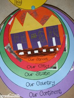 this is an image of a paper plate with the words our state and their content