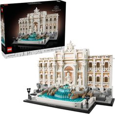 ICONIC LANDMARK MODEL – Embrace every step in the architectural recreation of an iconic Rome baroque monument with this 1,880-piece Trevi Fountain nostalgic building kit for adults