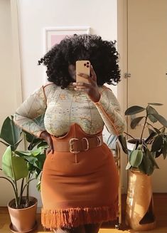 Plus Size Ladies Fashion, Thick Body Outfits Classy, Chocolate Shirt Outfit, Cottage Core Outfits Black Women, Island Outfit Ideas Plus Size, Summer Outfits Midsize Black Women, Mid Size Black Women, Midsize Black Woman, Curvy Girl Fall Outfits