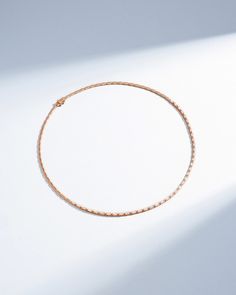 Suzanne Kalan Linear Half Diamond Tennis Necklace in 18k rose gold Baguette Diamond Necklace, Baguette Necklace, Diamond Tennis Necklace, Box Clasp, Tennis Necklace, Baguette Diamond, The Medium, White Rose Gold, White Diamonds