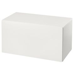 an empty white box on a white background