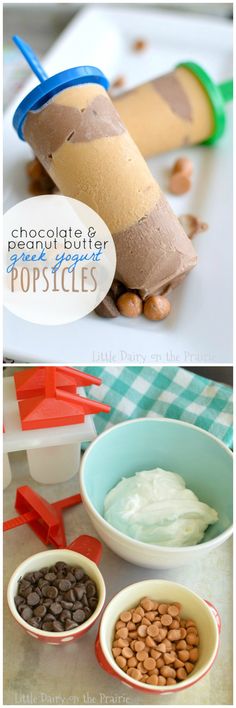 chocolate and peanut butter popsicles made from toilet paper rolls are an easy snack for kids to make