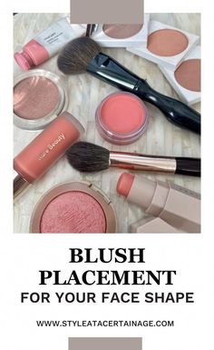 Blush application varies depending on the shape of your face. Here's how to apply blush by face type in easy steps Elf Blush Brush, Elf Blush, Milani Baked Blush, Different Strokes, Sparse Brows, Baked Blush, Style At A Certain Age