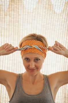 How to tie a boho bohemian head wrap band turban style