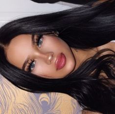 Sophia Diana, Nose Highlight, Pinterest Makeup, Long Black Hair, Gorgeous Makeup, Pretty Makeup, Beautiful Makeup, Long Black, Beauty Make Up