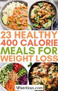 Recipes Under 400 Calories, 400 Calorie Dinner, Healthy Low Calorie Dinner, Low Cal Dinner, Meals Under 400 Calories, 400 Calorie Meals, 500 Calorie, Protein Dinner, Healthy Low Calorie Meals