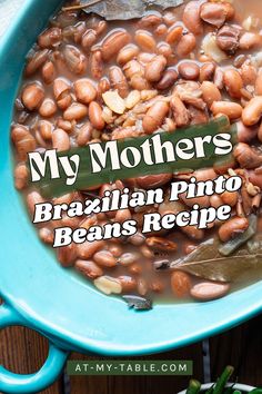 Close-up of a bowl of Brazilian pinto beans in a rich broth, highlighting beans and bay leaves. Pinto Bean Recipes Vegetarian, Rice And Beans Instant Pot, Brazilian Rice, Beans Instant Pot, Pinto Beans Recipe, Vegetarian High Protein, Leftover Ideas, Pinto Bean Recipes, Rice And Beans Recipe