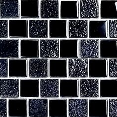 black and white glass mosaic tile