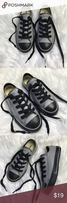 NWT custom converse kids Price is firm!!Brand new no box,custom made,all rubber grey on black converse shoes size 13.5 (31.5 European) Converse Shoes Sneakers Black Converse, Custom Boxes, Converse Shoes, Converse Sneaker, Size 13, Custom Made, Converse, Shoes Sneakers