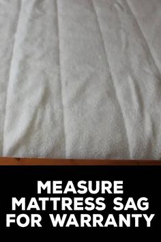 How to Measure Mattress Sag for Warranty Sagging Mattress, Gold Sofa, Sleeping Habits, Mattress Topper, How To Measure