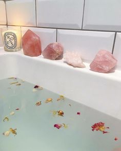 Saturday Night Lights, Zen Corner, Aesthetic Bath, Bath Aesthetic, Crystal Photography, Mineral Bath, Spiritual Bath, Crystal Bath, One Hit Wonder