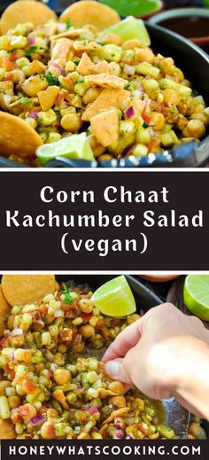 corn chaat kachmuber salad vegan is an easy and delicious side dish