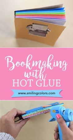 Pull Tab Book Diy, Bookmaking Ideas, Book Binding Glue, Diy Bookbinding, Homemade Books, Diy Glue, Bookbinding Tutorial, Apartment Hacks, Book Binding Diy