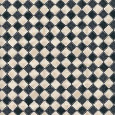 a black and white checkered rug with squares on it