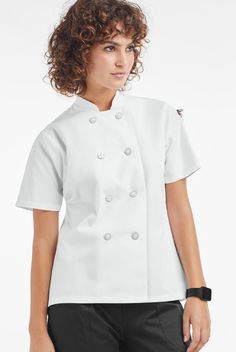 Color! That’s the story here. So many options with this chef coat. Otherwise, it’s just classic. One sleeve pocket. A center back vent for ease. You don’t fade when the heat is on – and neither will Chef Lightweight. Crisp blended fabric won’t weigh you down, stays cool and vibrant wash after wash. • Classic fit • Stand collar • Double breasted • Button closure • 1 thermometer pocket on left sleeve • Short sleeves • 2-piece back • Center back vent • Approximate length for size M: 26½” Chef Light Chef Coats, Chef Uniforms, Asymmetrical Coat, Chef Shoes, Chef Jackets, Chef Shirts, Chef Pants, Chef Wear, Chef Uniform