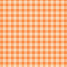 an orange and white plaid pattern