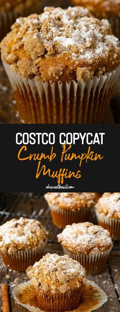 some muffins that are sitting on top of a table with the words costa copycat