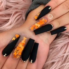 Halloween Group, Halloween Acrylic Nails, Edgy Nails, Long Acrylic Nails Coffin, Acrylic Nails Coffin Short, Summer Acrylic Nails