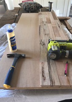 a table that has some tools on it