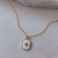 Brand New, Absolutely Gorgeous, High Quality Trendy White Star Necklace, Dainty Gold Opal Charm Necklace, Pear-shaped Opal Necklace Gift, Sweet Peeps Jewelry, Star-shaped Opal Jewelry Gift, Pear-shaped Opal Gemstone Necklace, Body Jewelry Diy, North Star Necklace, North Star