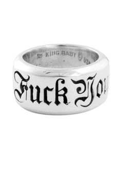 Fuck You Ring King Baby Jewelry, Nail Polish Jewelry, Lava Rock Bracelet, Cool Rings, Skull Wedding, Baby Rings, Blue Topaz Necklace, Attention Deficit, Bold Rings