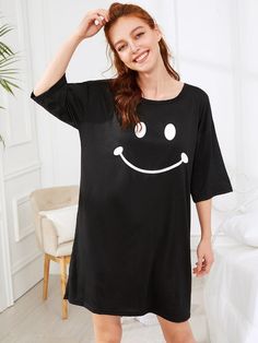 Casual Summer Bedtime T-shirt, Casual T-shirt For Bedtime, Cheap Casual Bedtime T-shirt, Casual Sleepwear With Cartoon Print, Casual Short Sleeve Cartoon Print Sleepwear, Girls Night Dress, Maternity Pajamas, Pajama Outfits, Women's Nightgowns