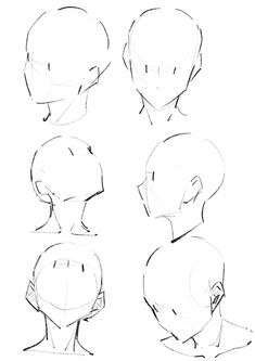 how to draw the head from different angles