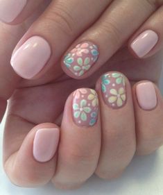 Nails Short For Summer, Light Pink Acrylic Nails, Flower Press, Pedicure Designs, Nails Easy, Nail Art Designs Summer, Stiletto Nails Designs, Flower Nail Designs, Pink Nail Art