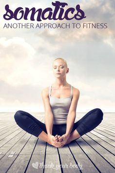 a woman sitting in the middle of a yoga pose