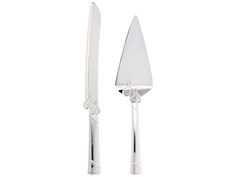 a knife and fork are shown on a white background