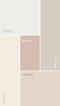 several different shades of beige and white