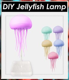 Jellyfish Lamp - LED Round Jellyfish Light Lamp with Dancing Legs and Changing Colors 12 LED Multicolor Bulbs Jellyfish Lava Lamp Decorations for Home Office Decor Great Gifts for Kids Jellyfish Lava Lamp, Jellyfish Light, Decorations For Home, Ceiling Fan In Kitchen, Bath Fixtures