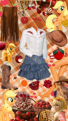 applejack outfit aesthetic 🍎🍏🐎🐴🥧 - - - #applejack #apples #apple #mlp #mylittlepony #mylittleponyfriendshipismagic #cartoon #outfit #outfitinspo #outfitinspiration #costume #cosplay #aesthetic #cowgirl #cowgirlaesthetic #red #jeanskirt #westernshirt #country #theme #jewelry #necklace #boots #shirt #skirt #halloweeninspo #hat Applejack Outfit, Cosplay Aesthetic, Aesthetic Cowgirl, Cowgirl Aesthetic, Country Theme, Costume Cosplay, Outfit Aesthetic, Western Shirts