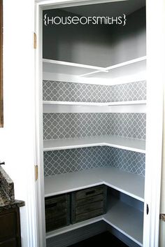 an open pantry door with the words how to make a small pantry big