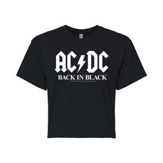 Bring Rock n' Roll with you wherever you go when you wear this juniors' AC/DC graphic tee! Bring Rock n' Roll with you wherever you go when you wear this juniors' AC/DC graphic tee! Crewneck Short sleeves Cropped fitFABRIC & CARE Cotton, polyester Machine wash Imported Size: Xxl. Color: Black. Gender: female. Age Group: kids. Cropped Graphic Tees, Back In Black, Rock Tees, Boyfriend Tee, Ac Dc, Oversized Tee, Black Crop, Back To Black, Crop Tee