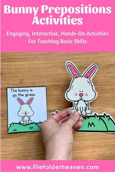 bunny prepositions activities for teaching basic skills