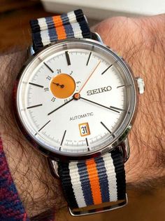 Orange Watches, Seiko Mod, Watch Ideas, Watch Clock, Seiko Watches, Beautiful Watches